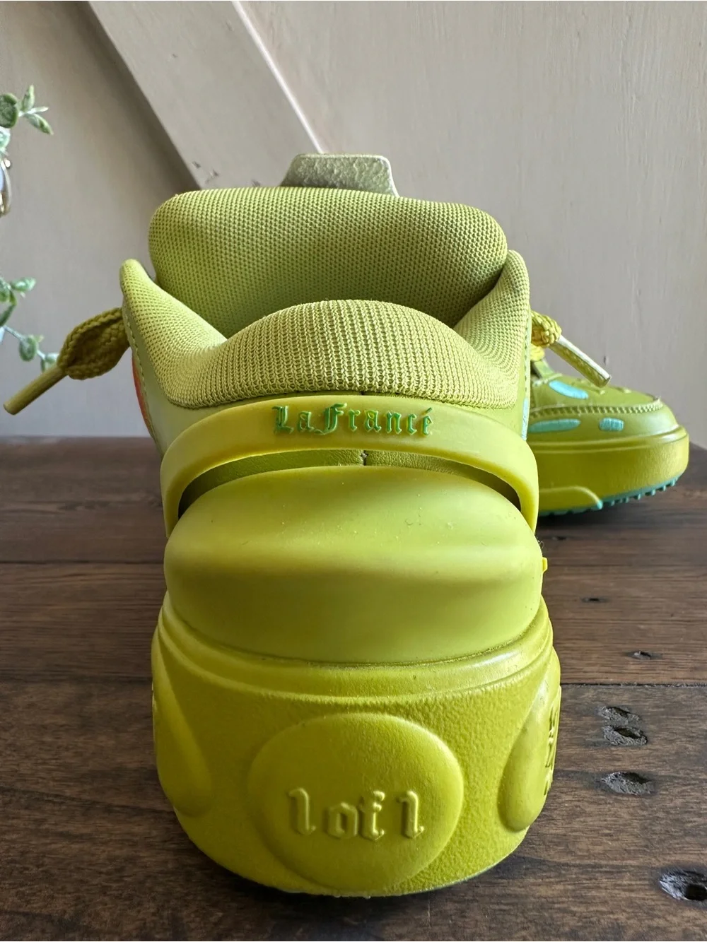 PUMA LaFrancé Heatmap LaMelo Ball Lime Green Platform Sneakers Men’s 4.5 EU 36